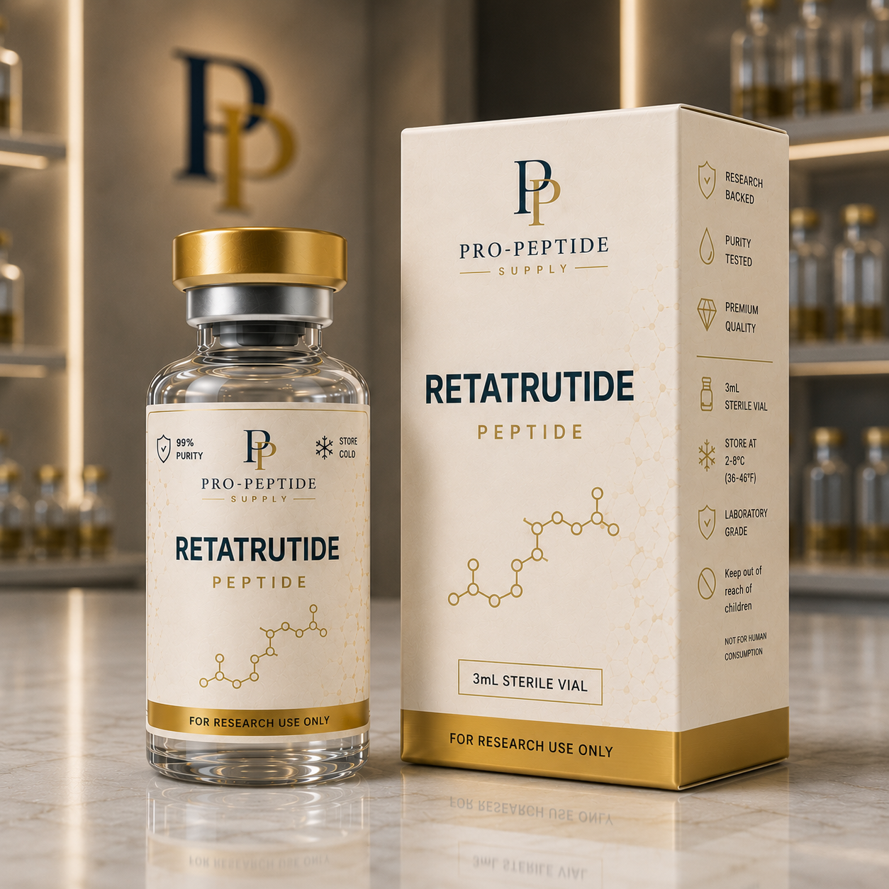 Retatrutide research vial